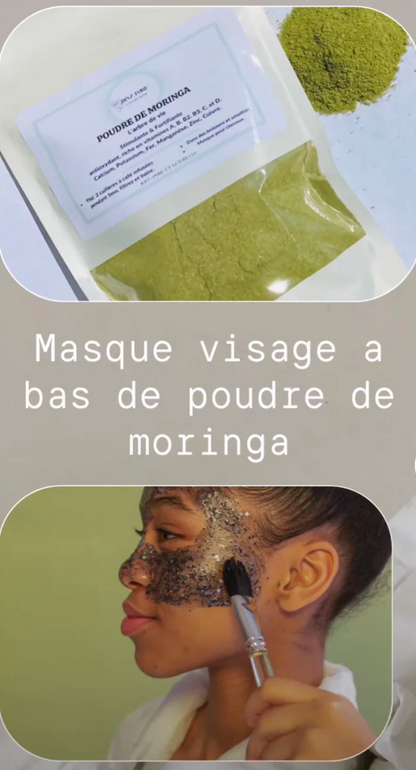 Le masque visage anti acné au moringa